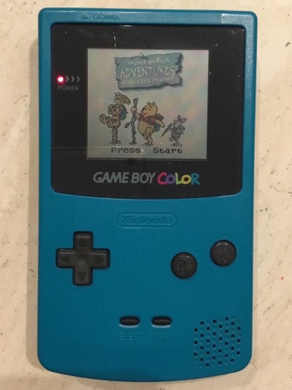 Nintendo Gameboy Color Console Teal Blue Handheld Game Boy Tested Working